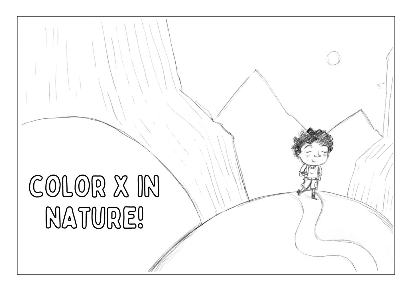 Coloring Page: X in Nature