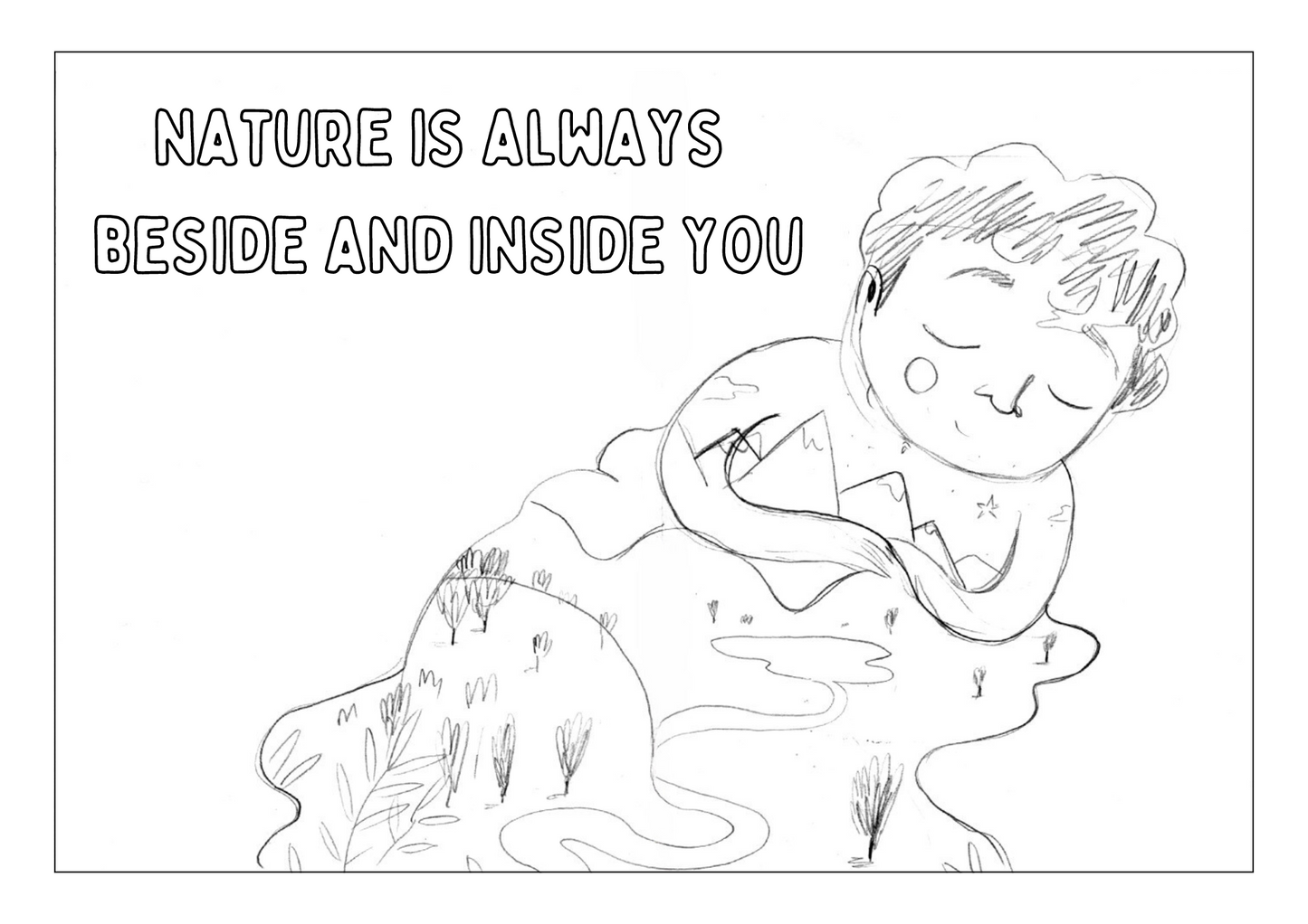 Coloring Page: Nature is Always with You